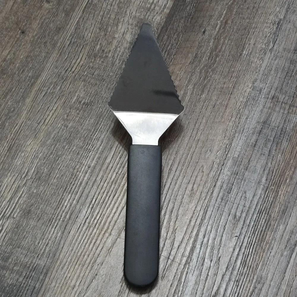 Pampered Chef Slice & Serve Pie Spatula Stainless Black Utensil Serving